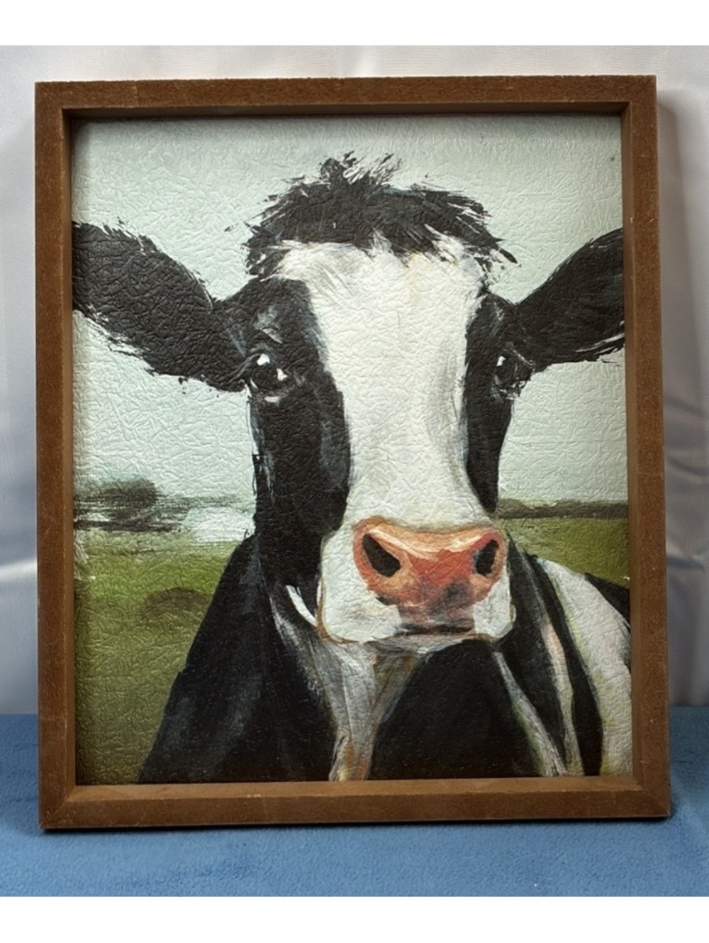 Framed Holstein Cow Wall Art